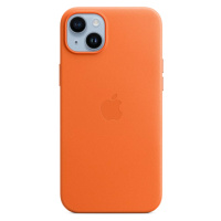 Kryt iPhone 14 Plus Leather Case with MagSafe - Orange (MPPF3ZM/A)