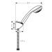 Hansgrohe Crometta 85, sprchový set Mono s držiakom, hadica 1250 mm, chrómová, HAN-27576000