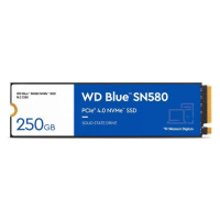 WD BLUE SSD NVMe 250GB PCIe SN580, Gen4, (R:4000, W:2000MB/s)