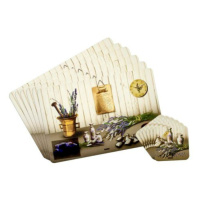 Banquet Prestieranie Lavender, 6 ks 43 x 28 cm, 6 ks 10 x 10 cm