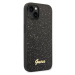 Guess PC/TPU Glitter Flakes Metal Logo Zadný Kryt pre iPhone 14 Max Black