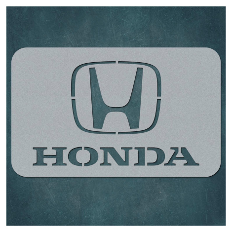 Drevený obraz - Logo značky Honda, Strieborná