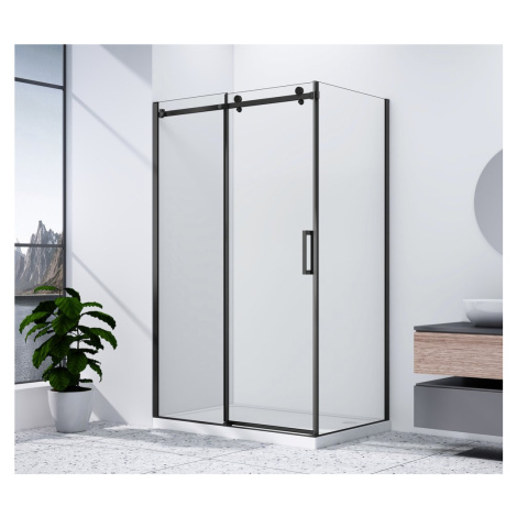 DRAGON BLACK obdĺžnikový sprchovací kút 1500x800mm L/P varianta GD4615B-01 GELCO