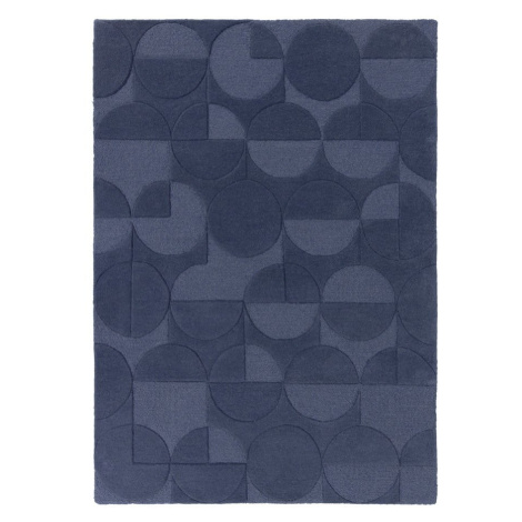 Modrý vlnený koberec Flair Rugs Gigi, 200 x 290 cm