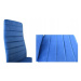 Sada 4 elegantných zamatových stoličiek v modrej farbe