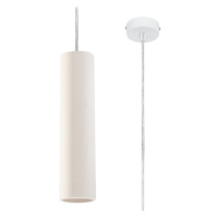Biele závesné svietidlo s keramickým tienidlom ø 8 cm Santana – Nice Lamps