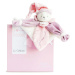 Plyšový medvedík na maznanie Collector Doudou et Compagnie ružový 24 cm v darčekovom balení od 0