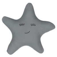 BELIANI, Detský vankúš hviezda 40 × 40 cm, sivý BHOPAL, 243772