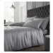 Sivé obliečky na dvojlôžko 200x200 cm Silky Soft - Catherine Lansfield