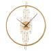 Dizajnové kovové hodiny MPM E04.4490.80, zlaté