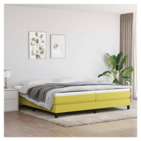 vidaXL Rám na boxspring posteľ zelený 200x200 cm látka