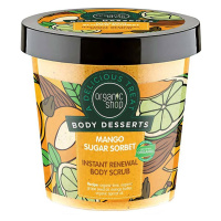 ORGANIC SHOP Body Desserts Antioxidačný telový peeling Mangový cukrový sorbet 450 ml