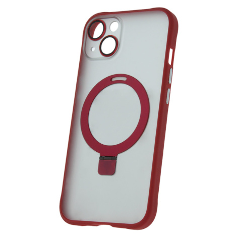 Plastové puzdro na Apple iPhone 12 Pro Max Mag Ring červené