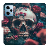 Flipové puzdro iSaprio - Skull in Roses 02 - Xiaomi Redmi Note 12 Pro 5G / Poco X5 Pro 5G