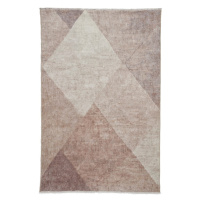 Svetlohnedý prateľný koberec s prímesou bavlny 122x170 cm Whisper – Think Rugs