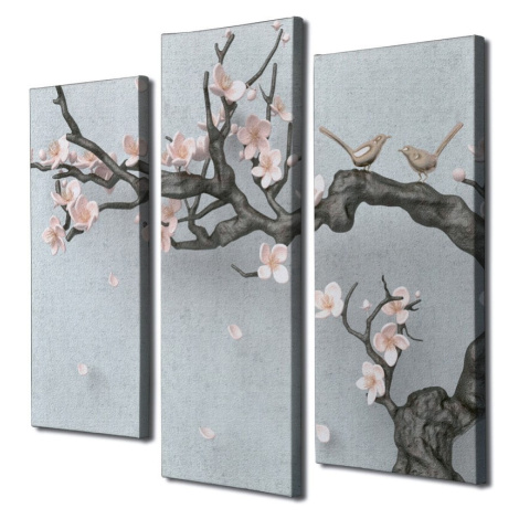 Obrazy v súprave 3 ks Sakura – Wallity