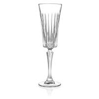 Sada 6 krištáľových pohárov na sekt RCR Cristalleria Italiana Edvige, 210 ml