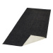 Běhoun Twin-Wendeteppiche 103096 black cream – na ven i na doma - 80x250 cm NORTHRUGS - Hanse Ho