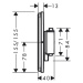 Hansgrohe ShowerSelect Comfort E, termostat pod omietku, biela matná, HAN-15574700