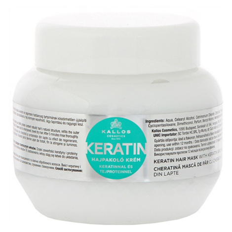 KALLOS KJMN Keratin hydratačná keratínová maska na suché vlasy 1000 ml