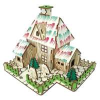 Woodcraft Drevené 3D puzzle Čarodejnícka chyže