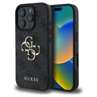 Guess 4G Metal Logo Kryt pre iPhone 16 Pro, Sivý