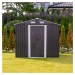 NABBI Toolster plechový záhradný domček 205x257x202 cm sivá