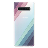 Odolné silikónové puzdro iSaprio - Glitter Stripes 01 - Samsung Galaxy S10+