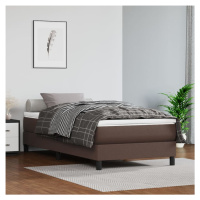 vidaXL Rám na boxspring posteľ, hnedý 90x200 cm, umelá koža