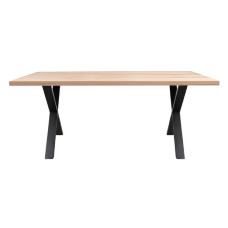 Sconto Jedálenský stôl AMAYA X dub/kov, šírka 160 cm, rovná hrana Houseland