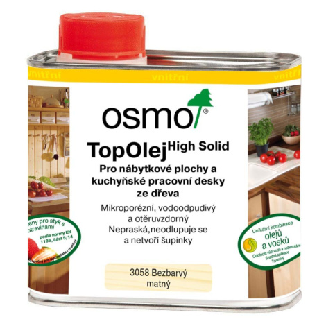 OSMO TOP OLEJ - Olej na pracovné dosky 0,5 l 3068 - prírodný