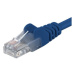 PremiumCord Patch kábel UTP RJ45-RJ45 CAT6 10m modrý