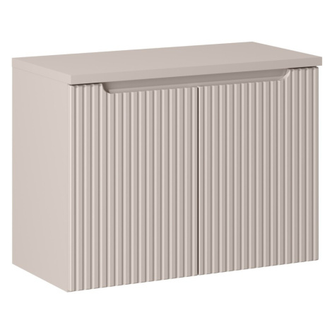 Závěsná skříňka pod umyvadlo Nova Cashmere I s deskou 80 cm kašmír Comad