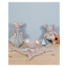 Doudou Plyšová myška s dečkou z BIO bavlny 22 cm