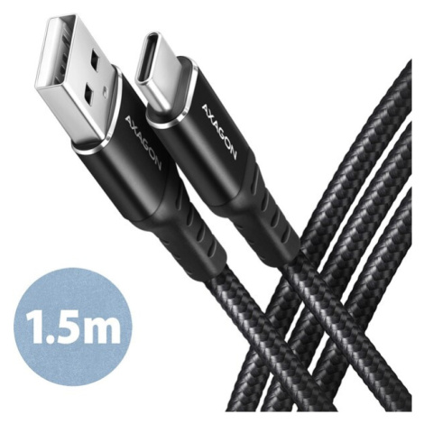 AXAGON BUCM-AM15AB kábel USB-C - USB-A 1.5m čermý