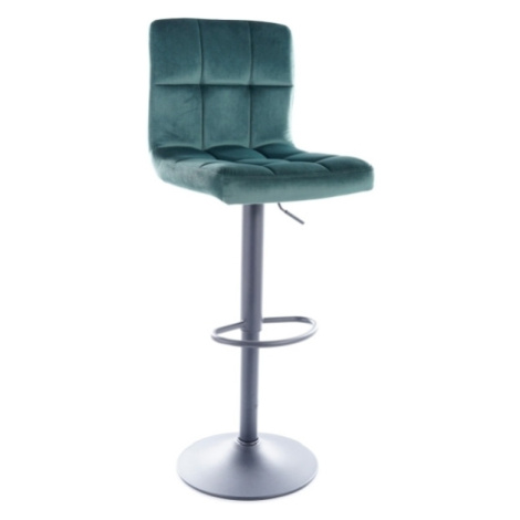 Barová stolička C105 VELVET Zelená Signal