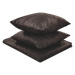 Sada embosovanej prikrývky na posteľ s vankúšom 140 × 210 cm hnedá RAYEN, 313705