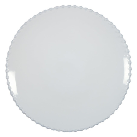 Biely kameninový tanier Costa Nova Pearl, ⌀ 28 cm