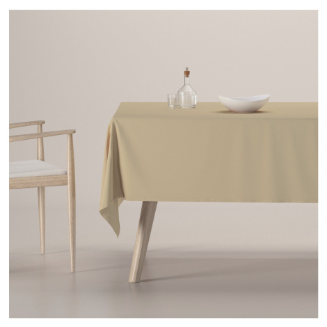 Dekoria Obrus na stôl obdĺžnikový, vanilka, Loneta, 133-03