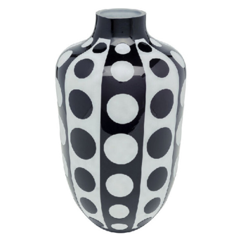 Brillar váza čierna/biela 45cm Kare Design