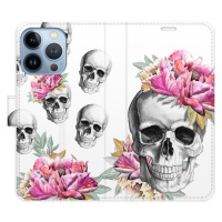 Flipové puzdro iSaprio - Crazy Skull - iPhone 13 Pro
