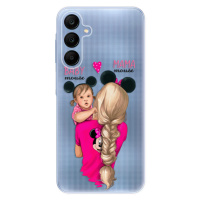Odolné silikónové puzdro iSaprio - Mama Mouse Blond and Girl - Samsung Galaxy A25 5G