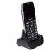 EVOLVEO EasyPhone XG, mobilný telefón pre seniorov s nabíjacím stojanom, čierna