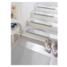 Súprava 15 sivých koberčekov na schody Hanse Home Fancy, 23 x 65 cm