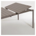 Hnedý hliníkový záhradný stôl Kave Home Zaltana, 180 x 100 cm