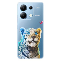 Odolné silikónové puzdro iSaprio - Leopard With Butterfly - Xiaomi Redmi Note 13