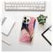 Odolné silikónové puzdro iSaprio - Pink Blue Leaves - iPhone 14 Pro Max