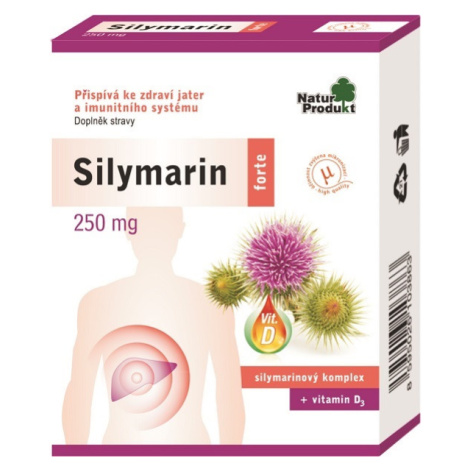 NATURPRODUKT Silymarin forte + vitamin D3 40 tablet
