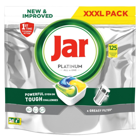 JAR Tablety do umývačky Platinum All-in-One Yellow 125 ks