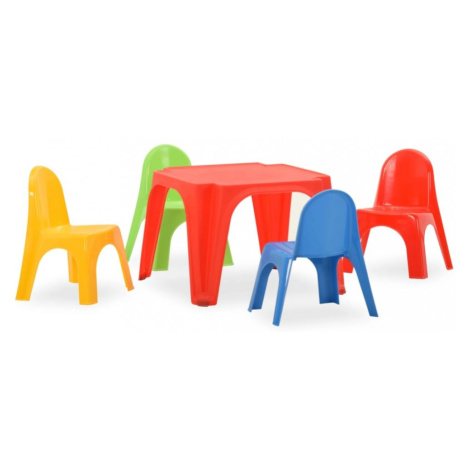 Detský stôl s stoličkami PP Dekorhome vidaXL